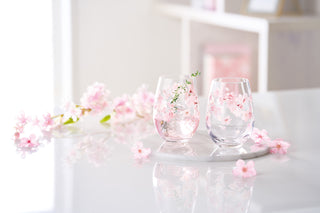 Sakura Glass Tumbler Set with Gift Box – Set of 2