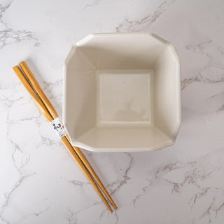 Takeout Box Serving Bowl with Chopsticks Lucky Cat