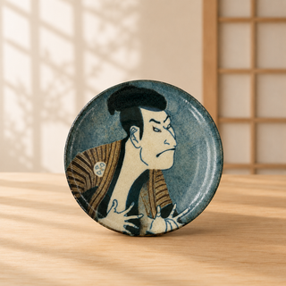 Mino Ware Sharaku Ukiyo-e Small Plate