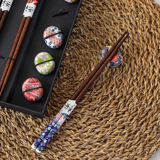Sakura Chopstick & Rest Gift Set
