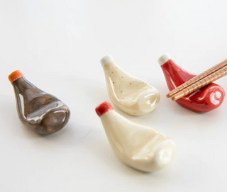 Arita Ware Condiment Bottle Chopstick Rest Set – Set of 4