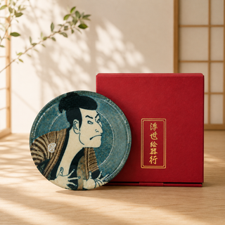 Mino Ware Sharaku Ukiyo-e Small Plate